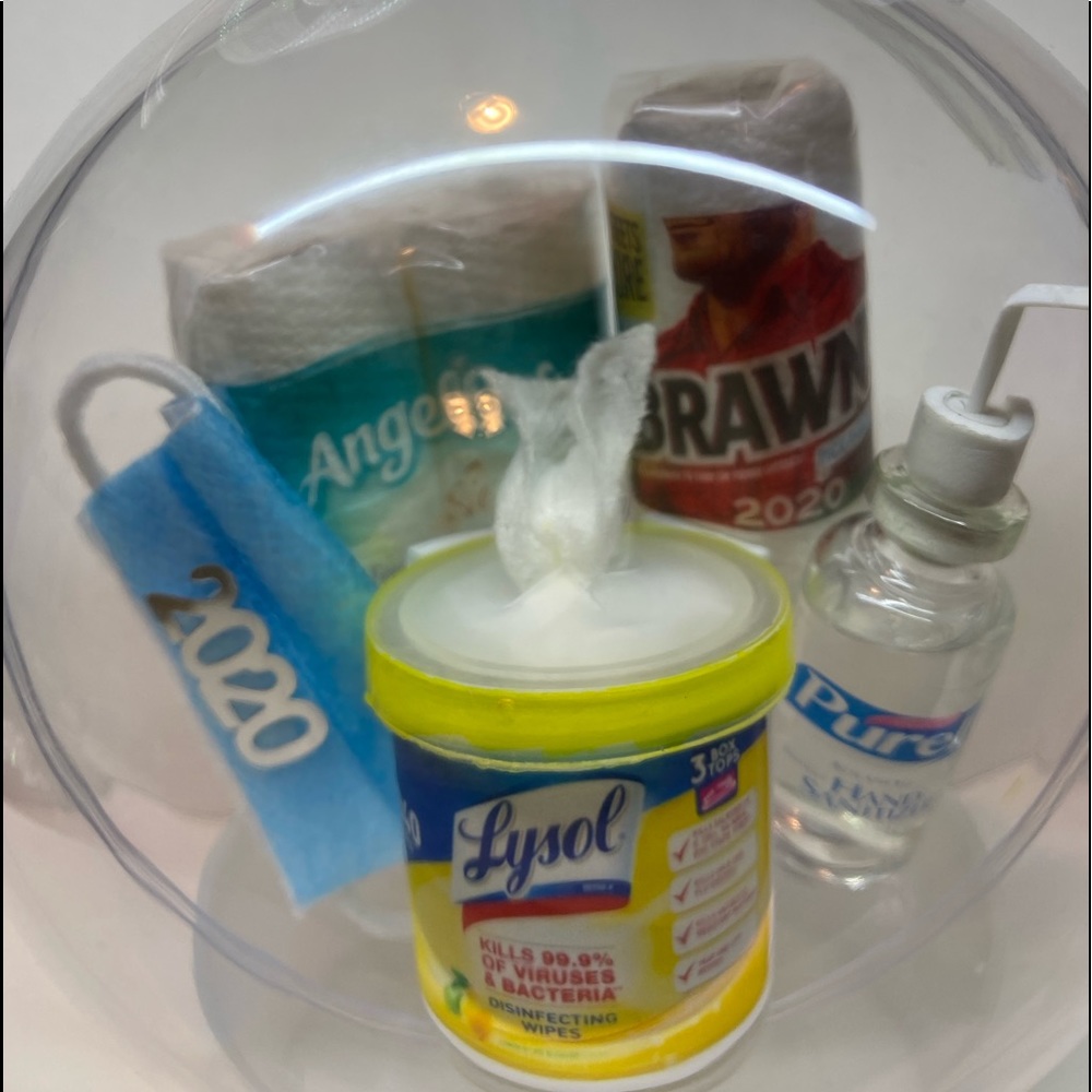 2020 Ornament shopping toiletpaper,Lysol,mask,ball